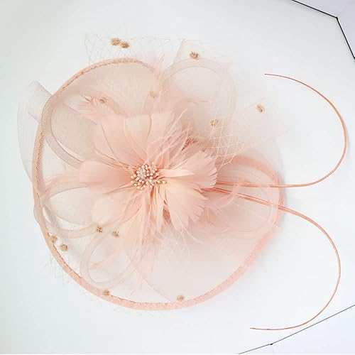 Miniatura 6 de Tocado hecho a mano para mujer, tocado de Kentucky para fiesta de té de los años 20, sombrero de pastillero, tocado de plumas