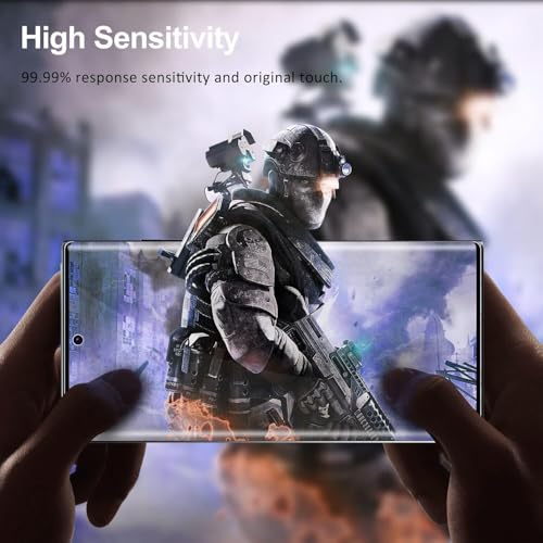 Image of Privacy UV Tempered Glass Screen Protector for Samsung Galaxy S23 Ultra (6.8 Inch) - Anti-Spy, 9H Hardness, Scratch-Resistant, 100% Fingerprint Working, Easy Installation (Pack of 1)