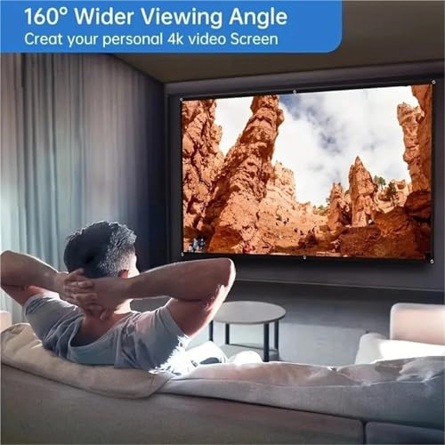 Pantalla proyector 150 pulgadas plegable para camping miniatura 4