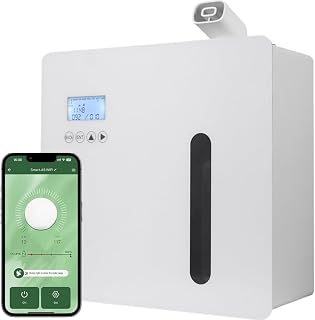 App Control HVAC Essential Oil Diffuser,500ML Scent Air Machine HVAC Home Wall Plug-in Parfum Diffuser, WiFi Scent Diffuser Fragrance Machine,Cold air Dispersal Technology for Hotel Lobby (White)