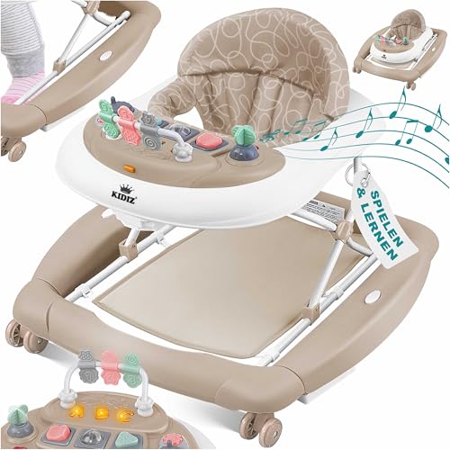 KIDIZ® 4in1 Lauflernhilfe Babywalker Spiel- und Lauflernwagen Gehfrei...