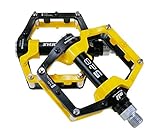 Black Yellow 528 shanmashi Mountain Bike MTB Pedals Aluminium Bicycle BMX Flat Pedal with Removable