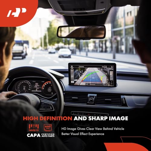 Image of A-Premium Rear View Backup Camera C.A.P.A. Compliant Compatible with Ford | Parking Camera for F-150 2018-2020 - Replace# FO1960166C, JL3C19G490-B, JL3Z19G490L