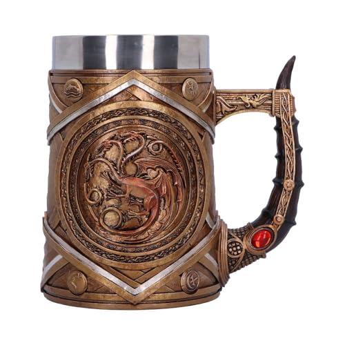 Nemesis Now House of The Dragon Targaryen - Jarra con corona y daga