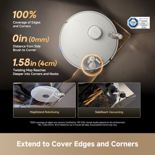Image of DREAME Matrix10 Pro Robot Vacuum and Mop, Featuring Multi-Mop Switching Dock, Three-Solution Compartment, Detangling Brush, 30,000Pa Suction, 212F (100℃) Mop Self-Cleaning White