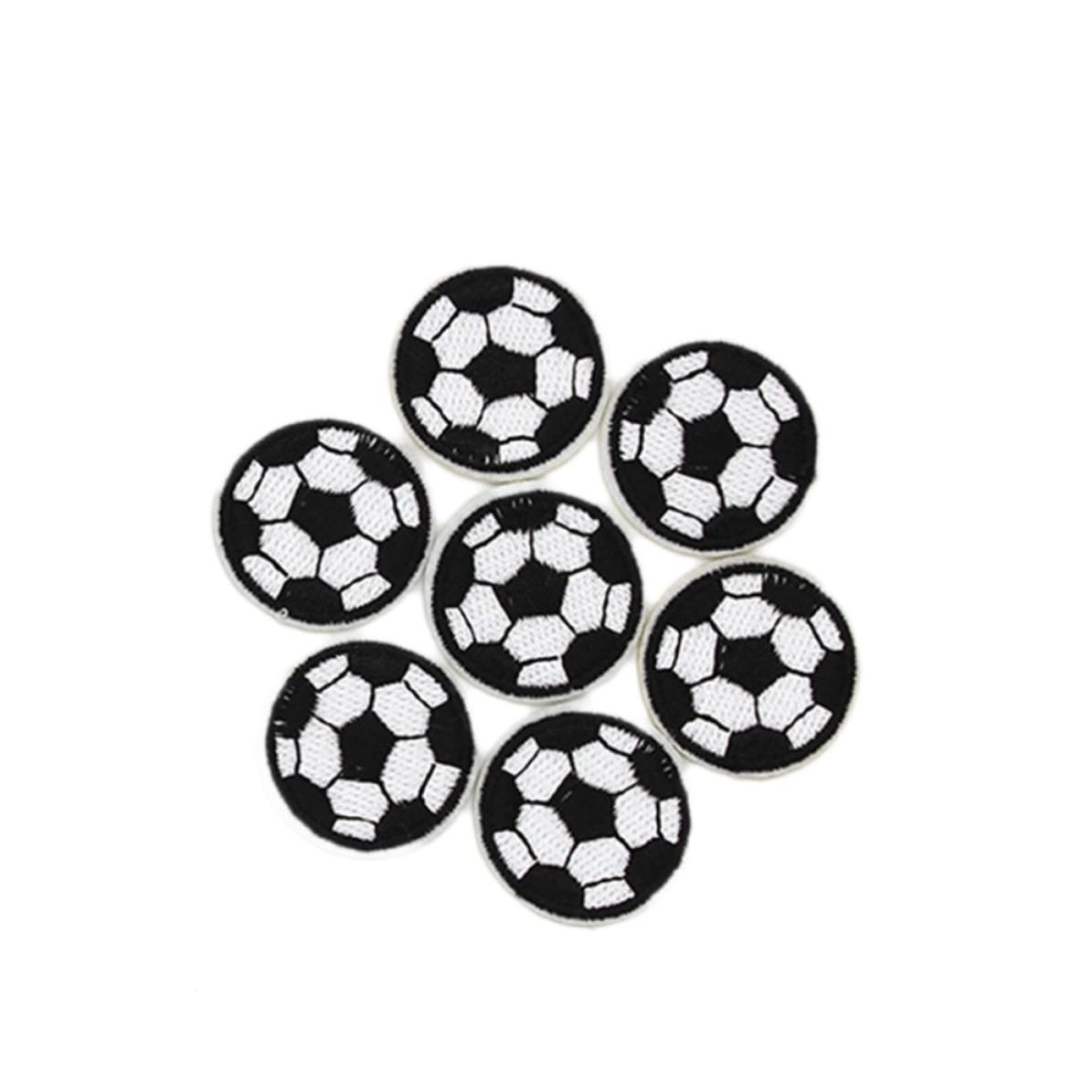 TIDTALEO 10 Parches Bordados de Fútbol Termoadhesivos para Ropa y Mochilas, de Tejido Resistente, Ideales para Proyectos DIY Cubrir Agujeros