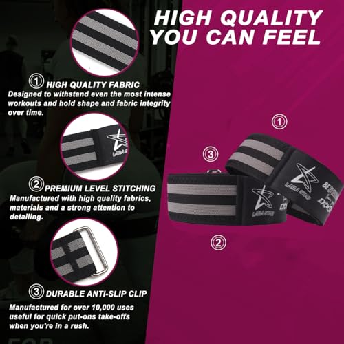 Image of BFR Occlusion Bands for Women Glutes,Blood Flow Restriction Bands for Legs, Butt & Hip Building, Workouts, Best Fabric Resistance Bands for Squat Butt & Thigh
