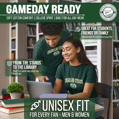 Image of NCAA Gameday Cotton T-Shirt for Men and Women | Officially Licensed NCAA Tee - Preshrunk Ring-Spun Cotton - Screen-Printed Team Logo