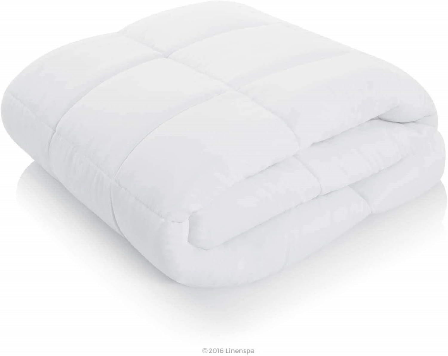 linenspa all season down alternative microfiber comforter