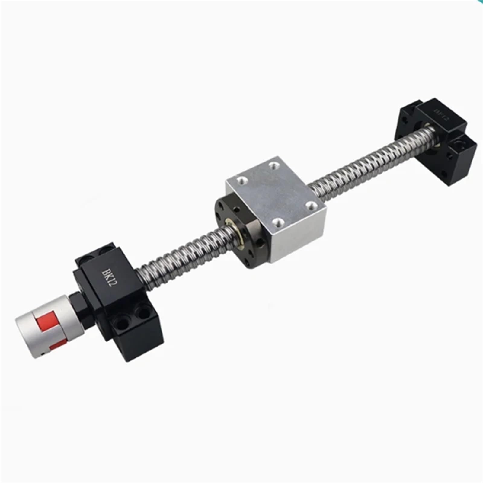 Set viti a ricircolo di sfere SFU1605/1610: vite a ricircolo di sfere C7 con estremità lavorata+dado a ricircolo di sfere+alloggiamento dado+supporto estremità BK/BF+accoppiatore(SFU1605,500mm)