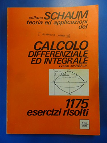  calcolo differenziale ed integrale schaum etas 1973