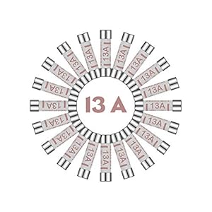 Tech Traders ® 100x 13Amp Domestic Fuses Plug Top Household Mains 13amp Cartridge Fuse