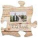 Together is My Favorite Place to Be 4x6 Photo 12 x 12 inch Wood Puzzle Piece Wall Frame Plaque