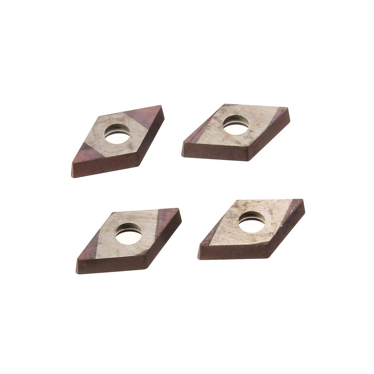 KATSU Juego de Herramientas de Corte y Torneado de Torno 4 Piezas con 4 Insertos Indexables S12M-SDUCR07