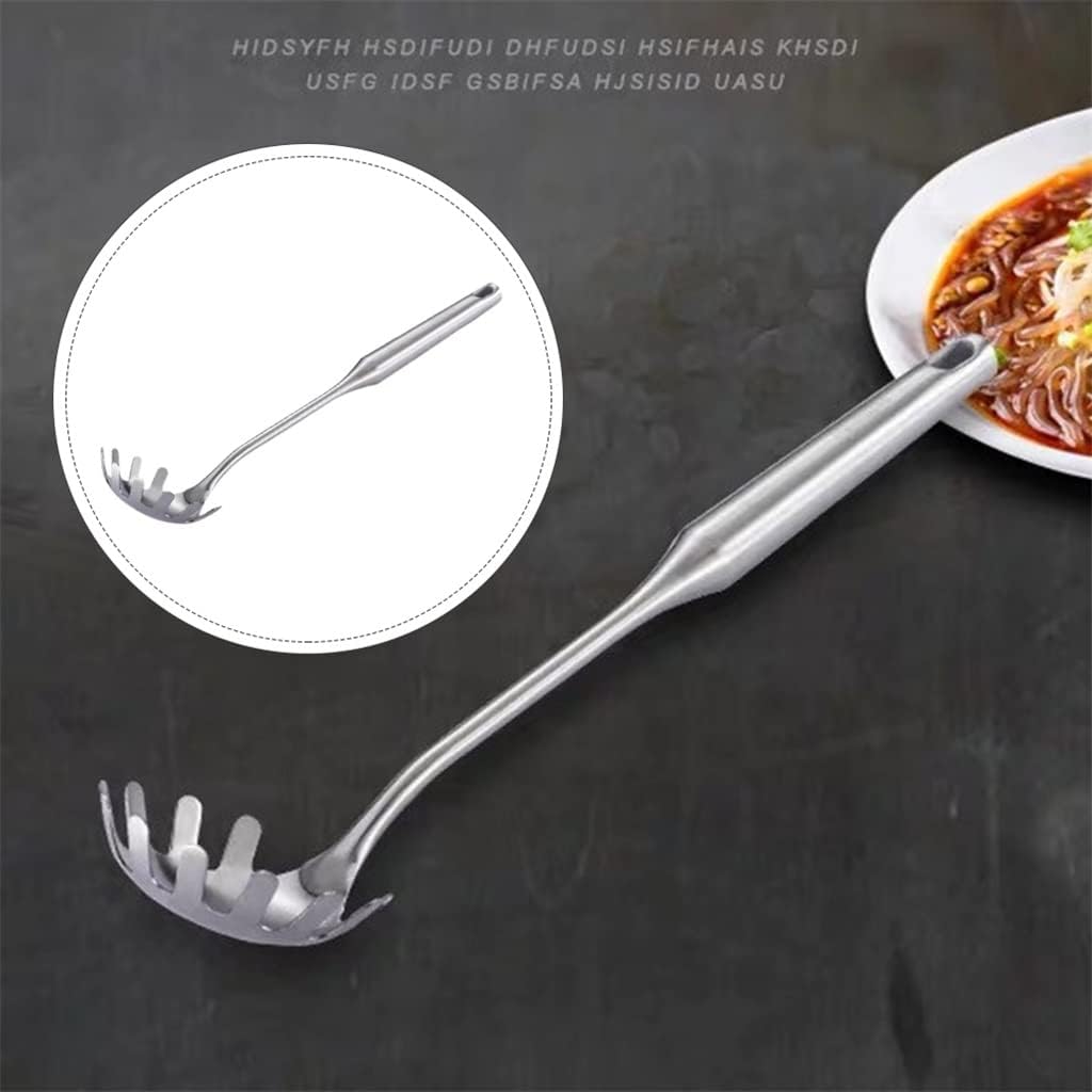 Accessories Noodle Heat Resistant Cooking Tool Practical Pasta Spoon Long Handle Ergonomic Portable Stainless Steel Smooth