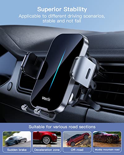 𝟮𝟬𝟮𝟯 𝗡𝗲𝘄 Weetla Wireless Car Charger,Charging Auto-Alignment, Air Vent 360° Adjustable Auto-Clamping Car Phone Holder Mount Wireless Charging For Iphone14/13/12/11/Pro Max/Samsung Galaxy Phones #TOP4