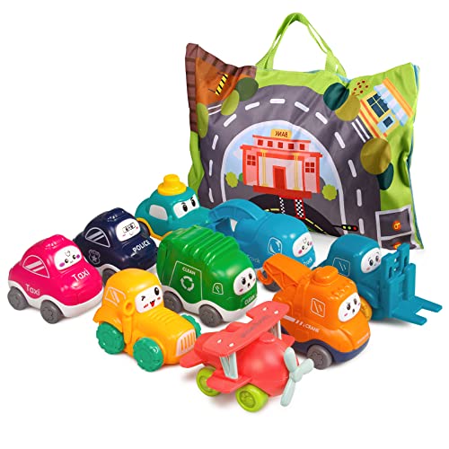 ALASOU 9 Sets Baby Truck Car Toy and Playmat/Storage Bag|Baby Toys 12-18 Months|Toys for 1 2 3 Year Old Boy|1st Birthday Gifts for Infant Toddlers ALASOU 9 Sets Baby Truck Car Toy and Playmat/Storage Bag|Baby Toys 12-18 Months|Toys for 1 2 3 Year Old Boy|1st Birthday Gifts for Infant Toddlers