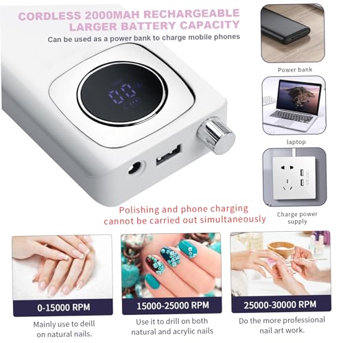 Appareil manucure électrique rechargeable pour stylisme ongulaire