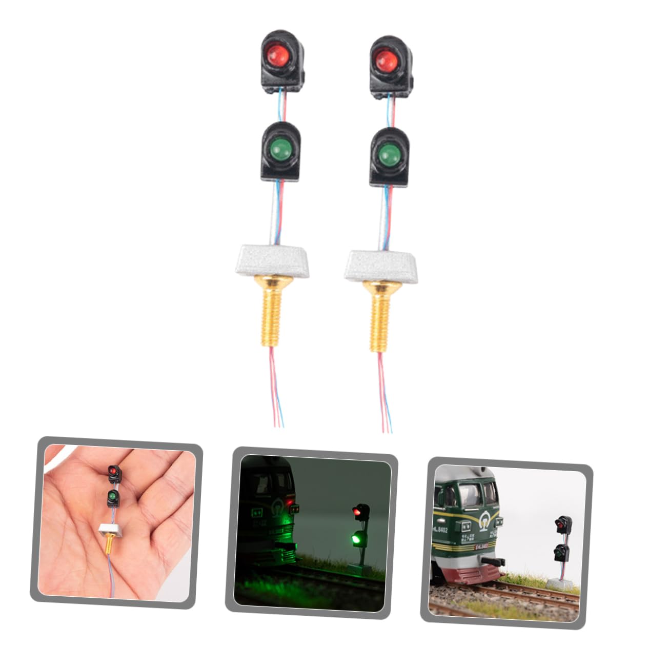 Beatifufu Building Model Materials Miniature Indicator Lights Perfect for DIY Scenery Sand Table Decor