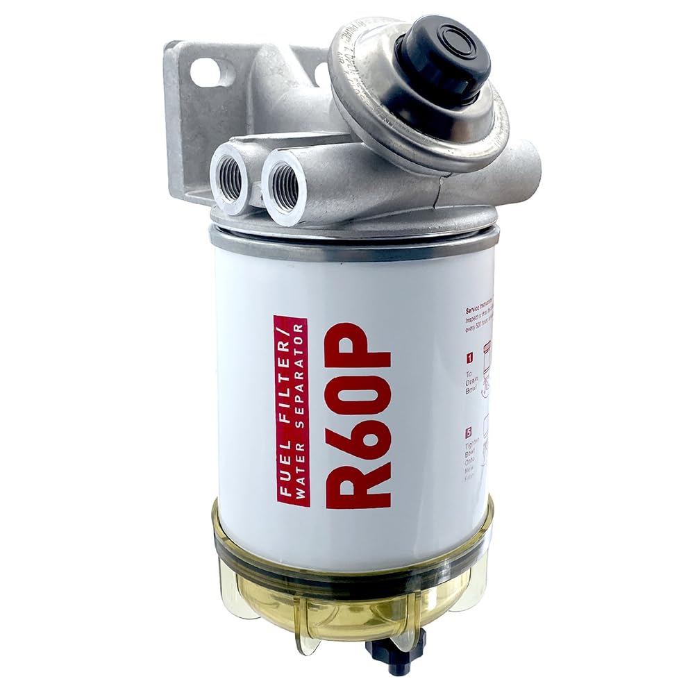 Filtro de combustible R60P Marina Separador de agua de combustible para motor fueraborda marino Accesorios para barcos reemplazados