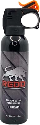 NW Self Defense Products Redd, Tactical OC/CS Pepper Spray - Kodiak Top Stream (9 oz)