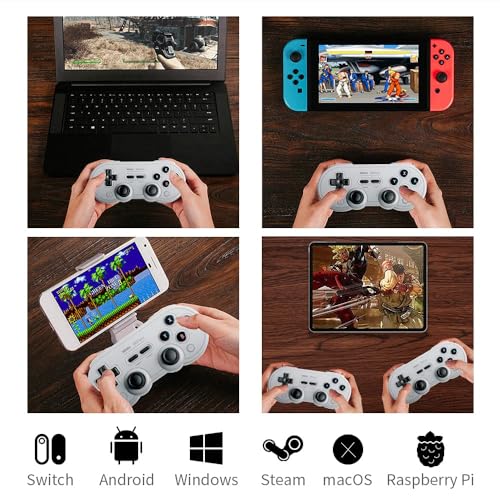 SN30 Pro Wireless Bluetooth Controller, Aggiornamento Del Joystick Ad Effetto Hall, Cavo USB-C Gamepad Compatibile con Switch, Windows, Mac OS, Android, Steam Deck - Controller - Immagine 6