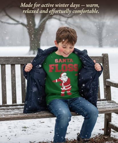 Pull pullover Noël vert enfant 9-10 ans, le cadeau idéal pour filles et garçons - 6