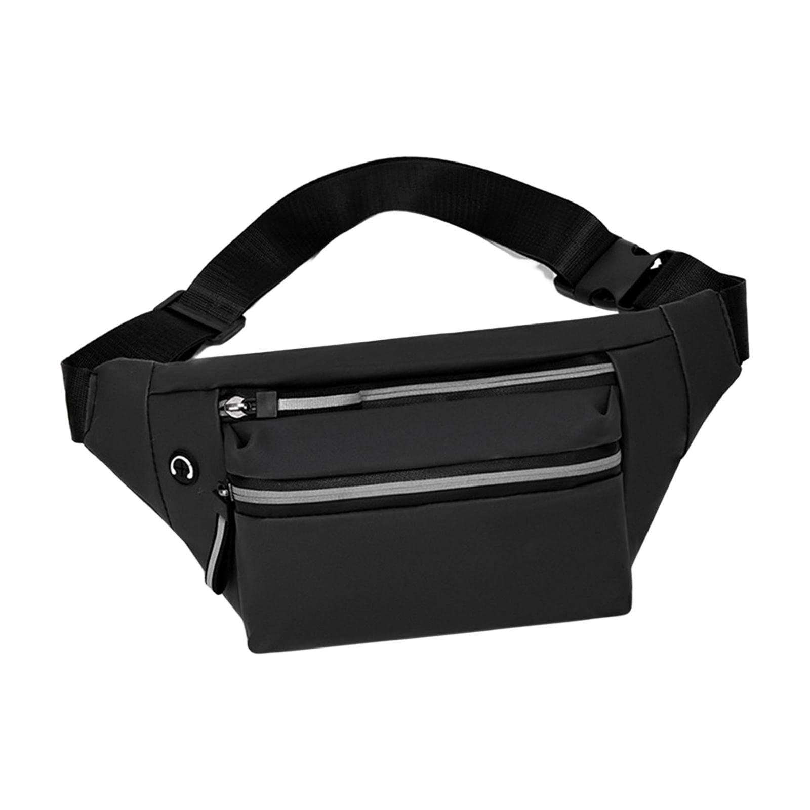 Waist Bag Fanny Pack Fashion Purse Hands Free for Riding Shopping Climbing Black-image-32