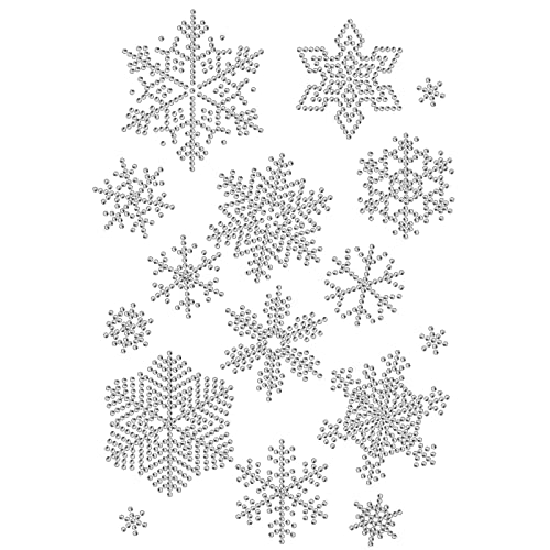 SUPERDANT Snowflake Iron on Rhinestones for...