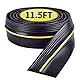 CtopoGo 3.5m / 13mm Dicke Garagentor-Schwellendichtung, Wasserdichter Wetterfeste Easy Cut-Ersatzstreifen Bodenpuffer-Dichtungsstreifen, Gummi-DIY-Dichtungsersatz für Garagentore (11.5ft/3.5m)