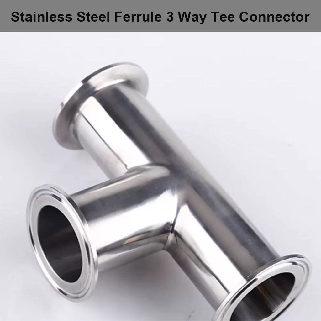 304 złączka sanitarna ze stali nierdzewnej 3-drożna złączka do rur - 19 mm, 25 mm, 32 mm, 38 mm O/D, (19 mm)