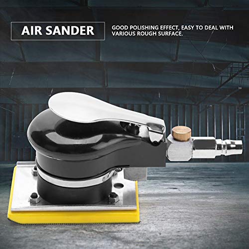 Mini Air Sander, Pneumatic Polishing Tool Air Sander 75 * 100mm Handheld Grinder Polisher Pneumatic Polishing Tool 10000RPM - Image 3