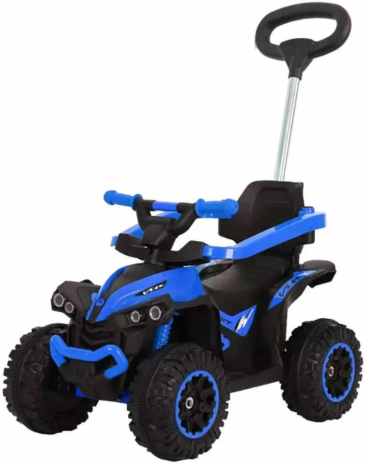 Quadriciclo Infantil com Empurrador Menino Menina Até 30Kg Multmaxx (Azul)