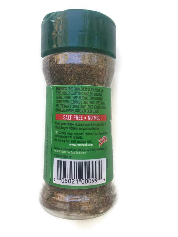 Miniatura 7 de Mrs Dash Seasoning Blends - Mezcla de mesa con sabor variado paquete de 4 unidades 25 onzas original cebolla y hierbas mezcla de mesa tomate básico