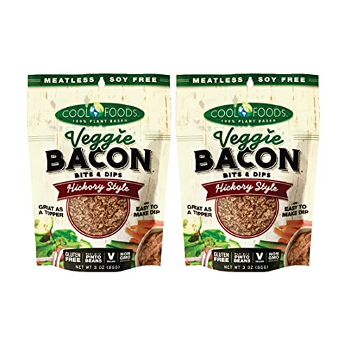 Cool Foods, Veggie Bacon Bits Hickory Smoked, 3 Ounce - PACK OF 2