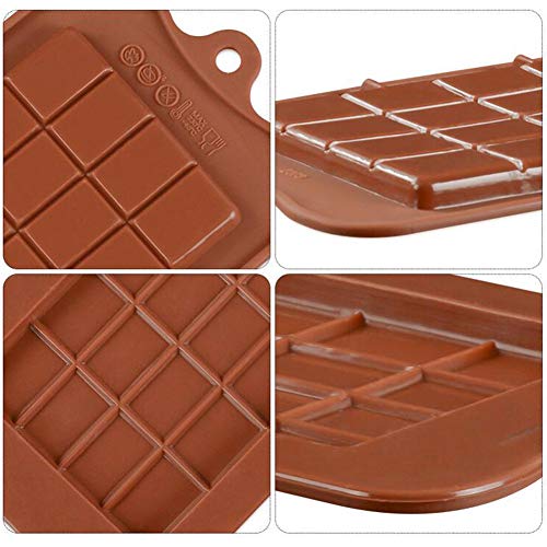 FairOnly 24 cavidades Molde de chocolate de silicone para doces Barra de açúcar, bloco de gelo para