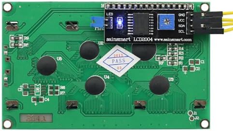 SainSmart LCD Module For Arduino 20 X 4, PCB Board, White On Blue