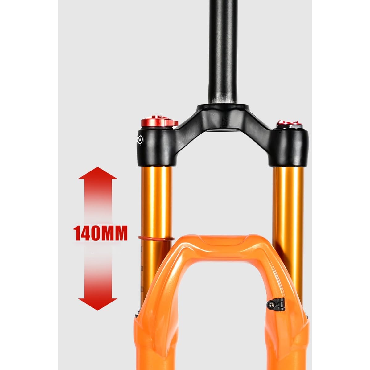 Forcella Ammortizzata MTB Mountain 26 27.5 29 Pollici Regolazione del Ritorno Forcella Anteriore per Bicicletta 28.6 Escursione Dritta 140 mm Sgancio rapido 9 * 100 Blocco Linea s