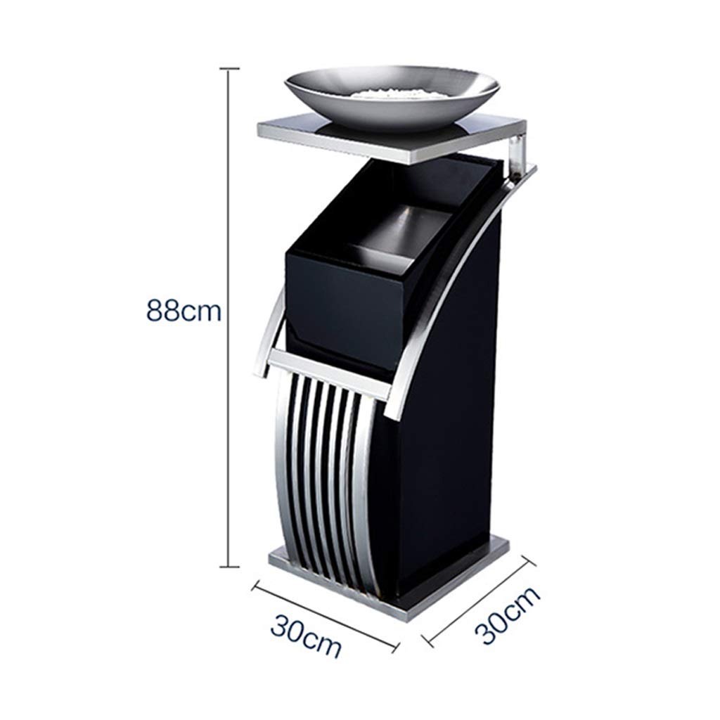 Edelstahl Mülleimer Für Innen & Außen - Rechteckig Mit Mülltrennung