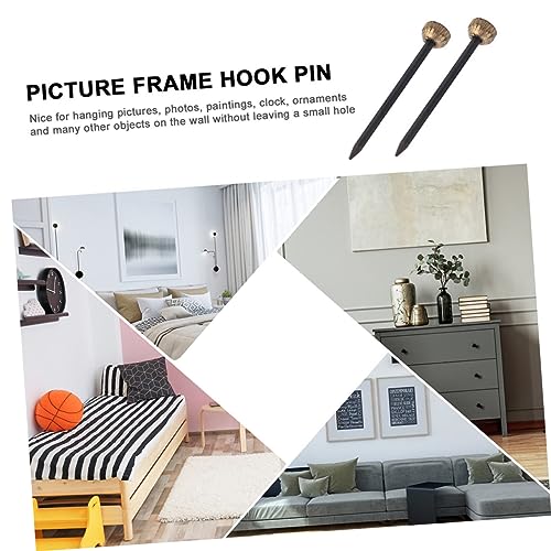 Image of jojofuny 60pcs Picture Hangers Nails for Easy Hanging of Photos Frames and Art Lightweight and Convenient Wall Hooks for Office and Home Decor