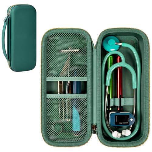 Image of ALKOO Stethoscope Case for 3M Littmann Classic III /Cardiology IV, Midnight | for MDF Acoustica Stethoscopes, for Nurses, Doctors, Nursing School Essentials, Students, Clinic, EMS, Travel, Hard Bag Only