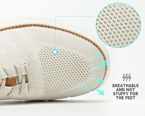 Image of Mens Casual Oxfords Shoes Mesh Slip On Fashion Walking Dress Sneakers Work Lightweight Breathable Soft Sole