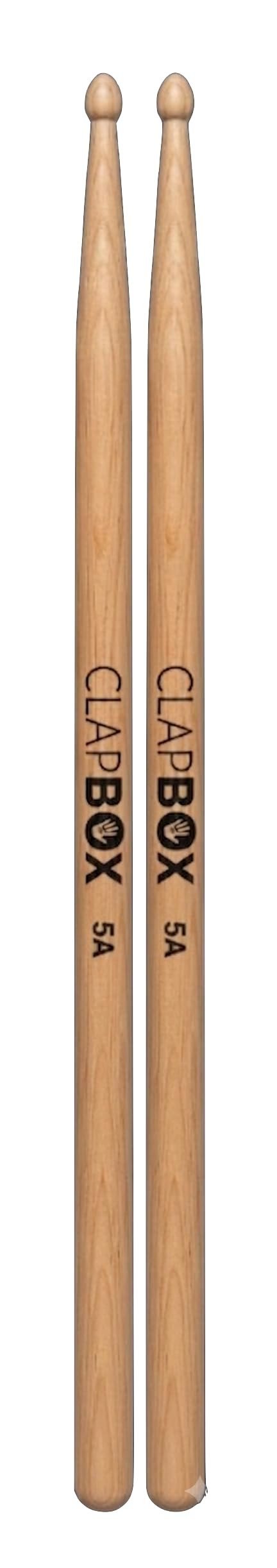 Clapbox Drum Sticks 5A Size, Classic Maple Wood - One Pair | Lightweight, Balanced & Durable-picture-25