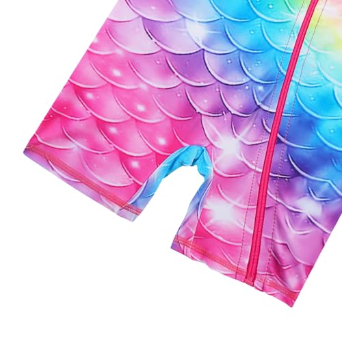 Image of XFGIRLS Baby /Toddler Girls Swimsuit Long Sleeve One-Piece Bathing Suit Rash Guard