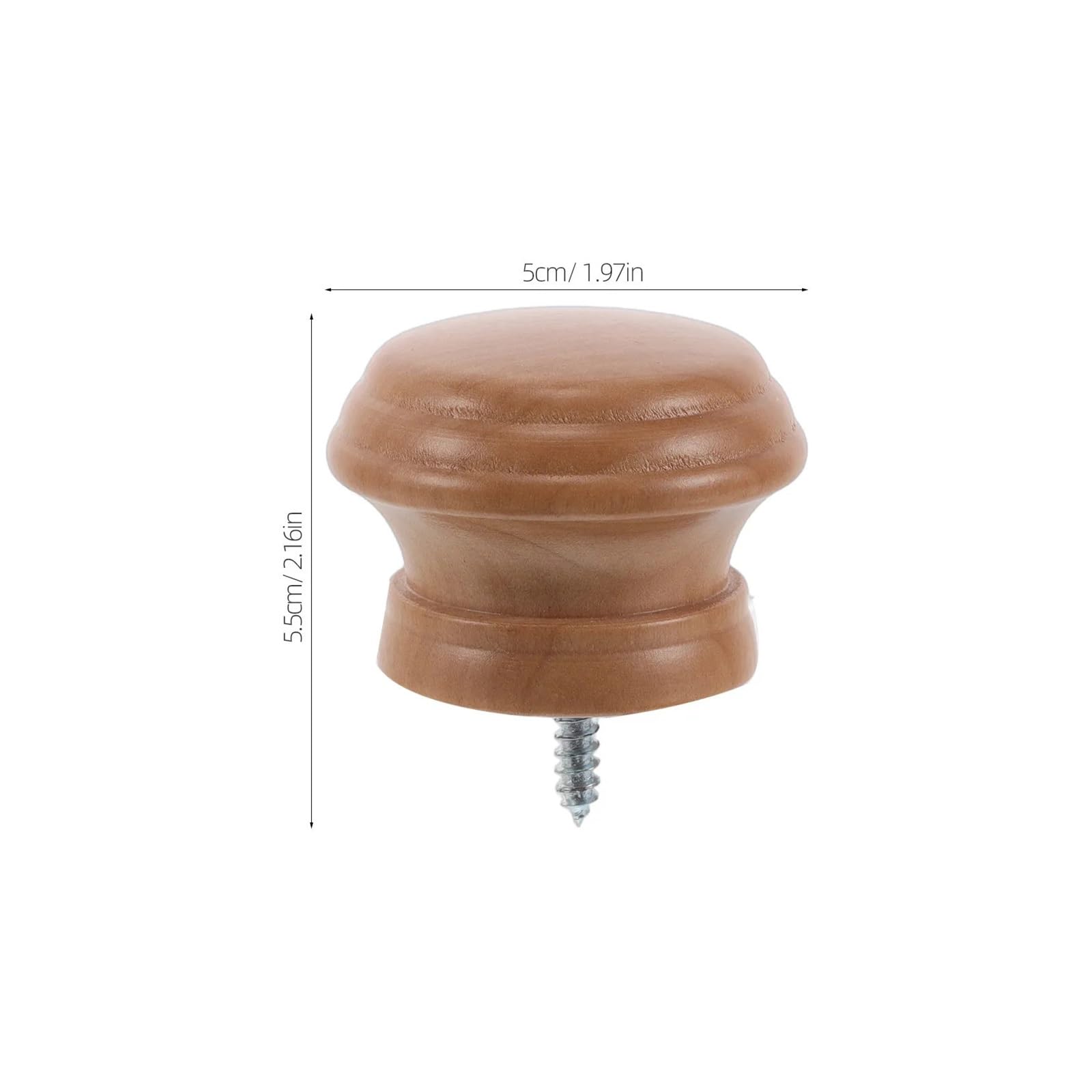 Lot de 4 embouts de tringle à rideaux en bois pour rideaux lourds - Décoration de fenêtre pour tringles à rideaux