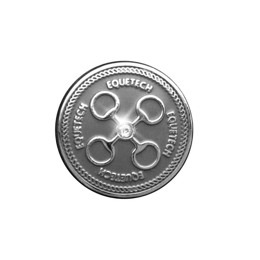 Equetech Horse Riding Jacket Buttons - Set of 4 Spare Replacement Equestrian Coat Buttons, Silver