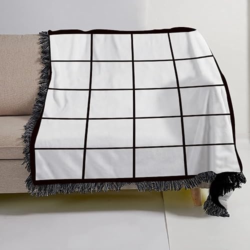 Miniatura 4 de Manta de sublimación en blanco con paneles imprimibles de 191520, súper suave de franela de felpa de 330GSM, manta de fotos personalizada (1 panel,