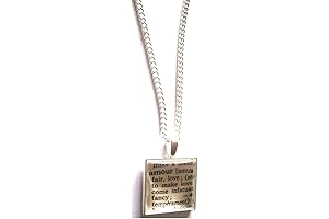 Amour Dictionary Pendant Necklace