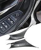 ESEWALAS 2PCS Door Handle Covers,Interior Door Panel Handle Covers,Door Pull Handle Covers Replacement,Car Accessories Driver Side&Passenger Side Door Pull Handle Covers (Carbon Fiber), 758NFSG001