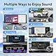 10,26 Zoll 4K Wireless Carplay Display Android Auto Display,Autoradio Kabelloses Carplay Bildschirm,Android Auto Bildschirm mit AUX/FM,Dash Cam,Rückfahrkamera,Mirror Link,Bluetooth für alle Fahrzeuge